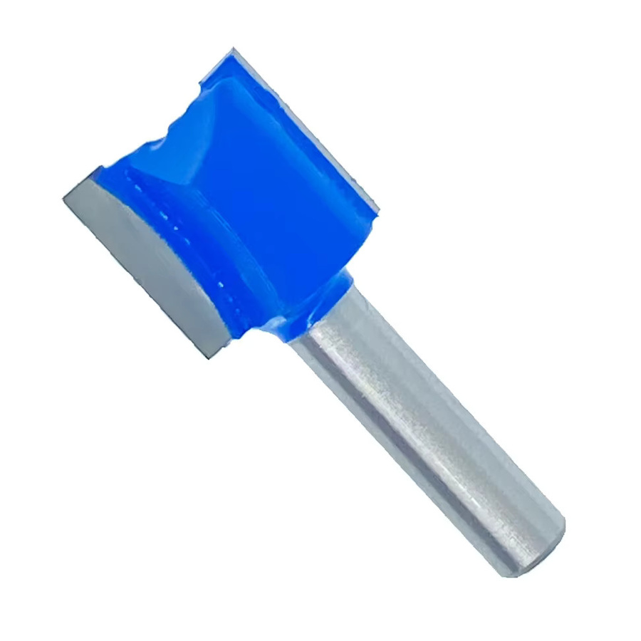 SELF OPT Schlitzen Gerade Router Bit Set mit 8mm Schaft, Zweischneidige Carpenter Fräser für Holzbearbeitung, Blau - Bild 1