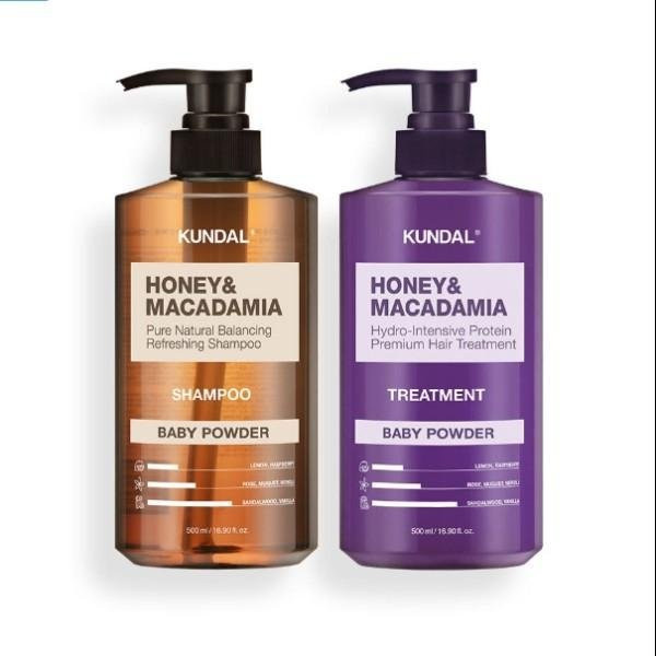 Kundal Honey & Macadamia Shampoo und Spülung Set, Clean Soap, 2x 500 ml - Bild 1