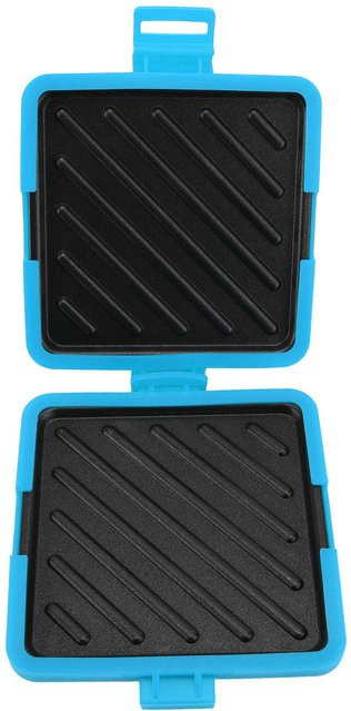 CosyHome Mikrowellen-Toastie-Sandwichmaker mit verstellbaren Silikonbändern in Blau - Bild 1