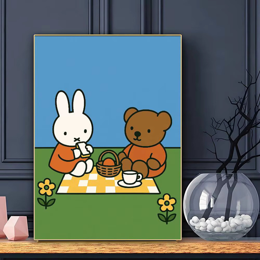 Wasserfestes Miffy Wandposter mit Klebefunktion, Mehrfarbig, B: 21,0 cm, H: 30,0 cm - Bild 2