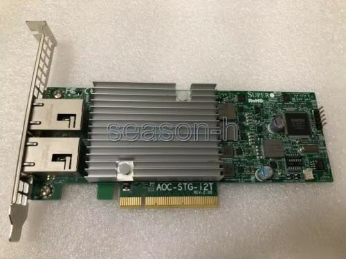 AOC-STG-i2T REV 2.0 Dual Port 10GBASE-T RJ45 PCIe Ethernet LAN Netzwerkkarte - Bild 1