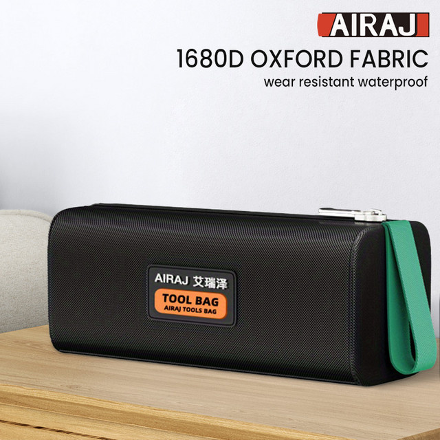 AIRAJ Multifunktionales Toolkit Oxford Elektriker-Aufbewahrungstasche, Schwarz, B/T/H: 26,0 x 10,0 x 9,5 cm - Bild 1