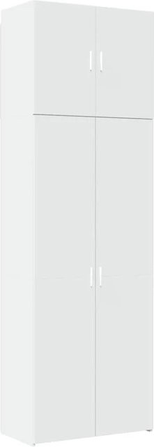 vidaXL Highboard Weiß aus Holzwerkstoff B/T/H: 80 x 42,5 x 249 cm - Bild 1