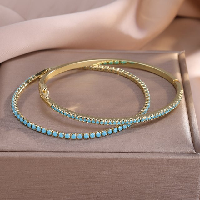 ZAKOL Armband Set, Türkis, Zirkonia, Damen - Bild 1