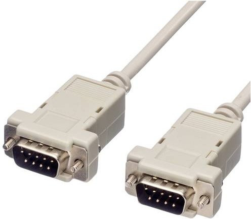Value Serielles Anschlusskabel mit 1x D-SUB-Stecker 9pol. auf 1x D-SUB-Stecker 9pol., Grau, Länge: 1,80 m - Bild 1