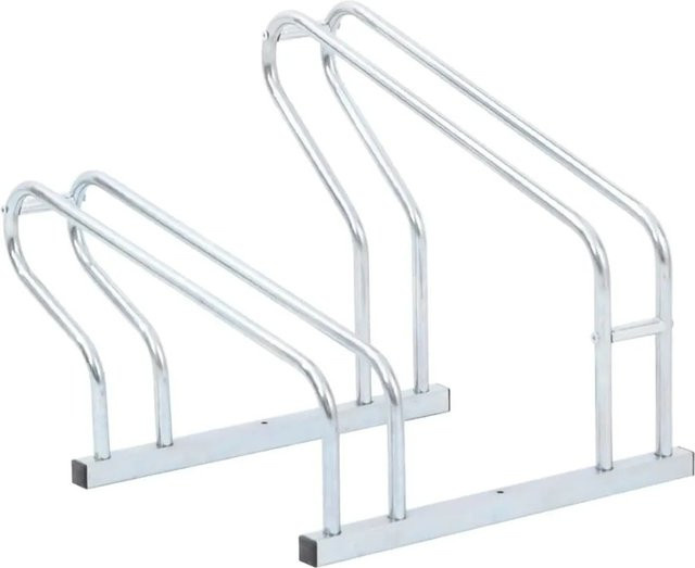 vidaXL Fahrradständer für 2 Fahrräder, freistehend aus verzinktem Stahl, Modell 4005573 - Bild 1