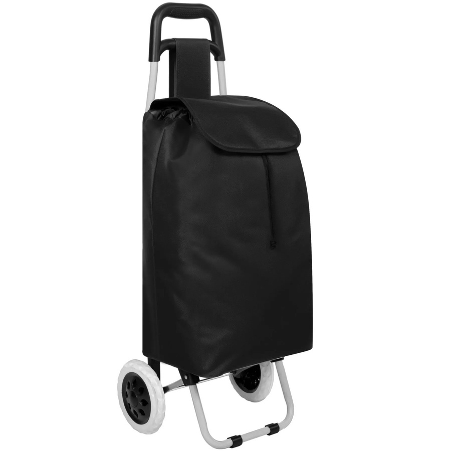 tectake Einkaufstrolley klappbar mit abnehmbarem Bezug in Schwarz, B/T/H: 20 x 35 x 50 cm - Bild 3