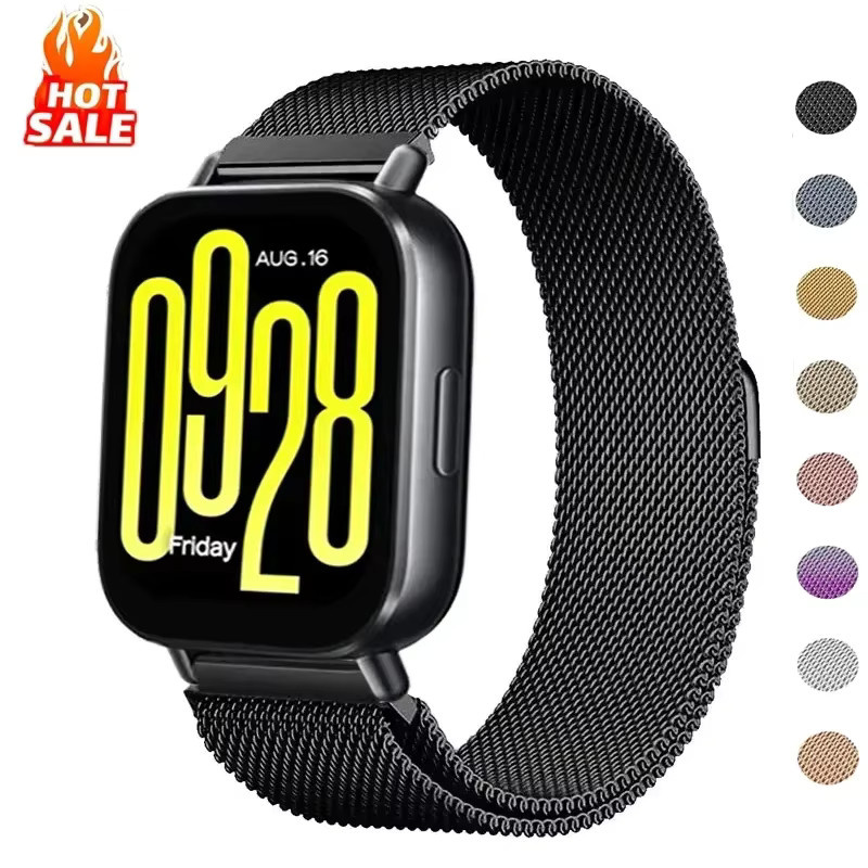 Milanaise-Armband für Xiaomi Redmi Watch 5 Active, Edelstahl, 20 mm-22 mm - Bild 2