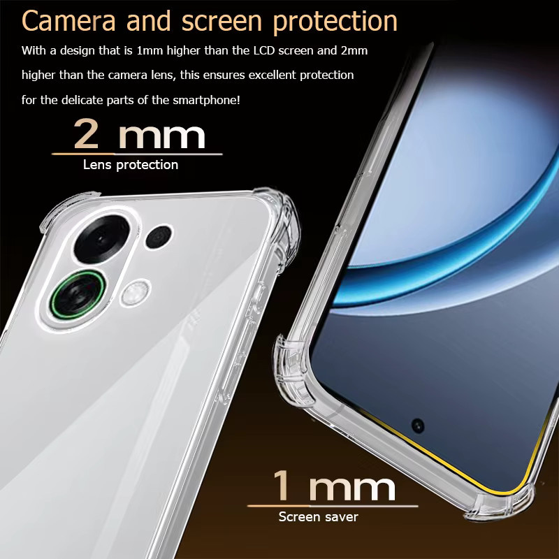 Transparente Handyhülle für Oppo K13 K12 K11 K11x K10 5G K9s K9 R17 R11 R11s R9s R9 R9+ Plus K13x Turbo Pro K12x aus weichem Material - Bild 2