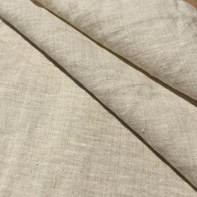 JMG Household Supplies Tischläufer aus 100% Leinen in Weiß, Waschbar, B/L: 140 x 180 cm - Bild 1