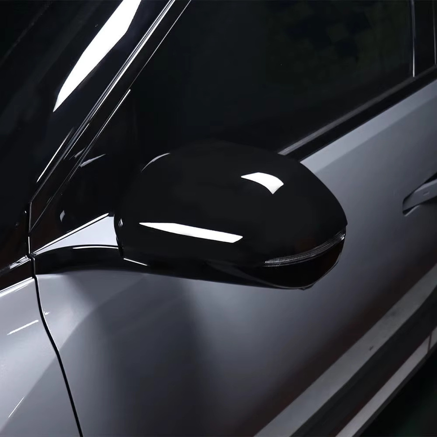 GZYY CAR Rückspiegel Abdeckung in Carbon Faser Optik für Kia EV3, Glänzend Schwarz, Außen Styling Auto Dekoration - Bild 2