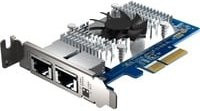 QNAP QXG-10G2T-X710 Netzwerkadapter PCIe 3.0 x4 Low-Profile mit 2x 10Gb Ethernet in Silber - Bild 2
