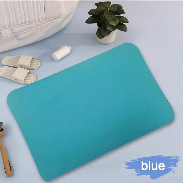 Karpetti Diatomit Badezimmermatte Anti-Rutsch und Wasserdicht, Grau, B/T: 30 x 40 cm - Bild 1