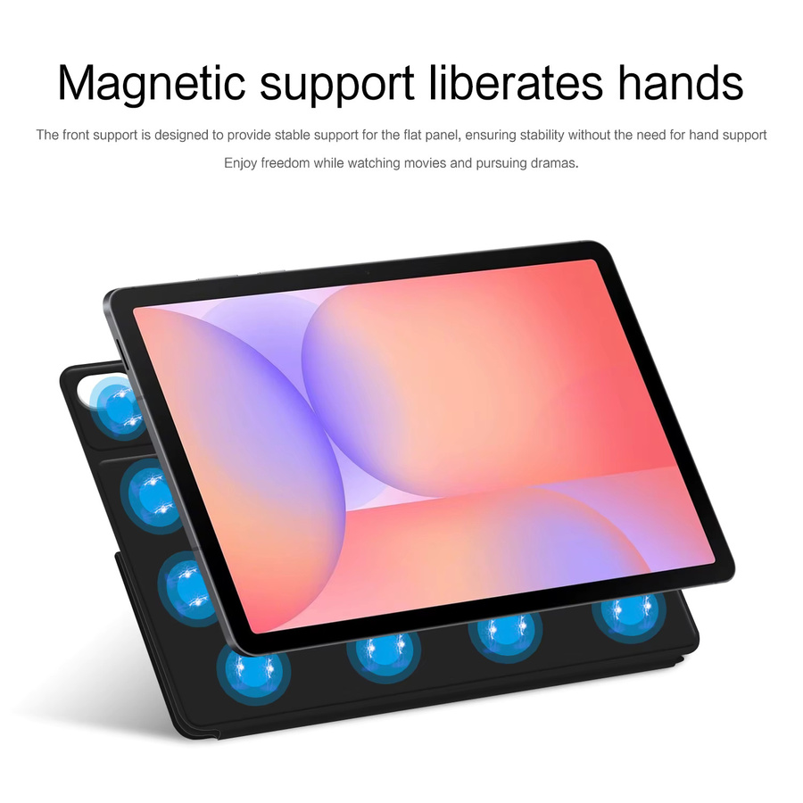 AJIUYU Smart Magnetische Tablet Hülle mit Stifthalter für Samsung Galaxy Tab S10 Lite, S9, S10 FE und Tab S10 (10,9 und 11 Zoll) in Schwarz und Grün - Bild 3