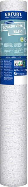 Erfurt Struktur-Vliestapete Basic 405, weiß, B: 53 cm, L: 1005 cm - Bild 1