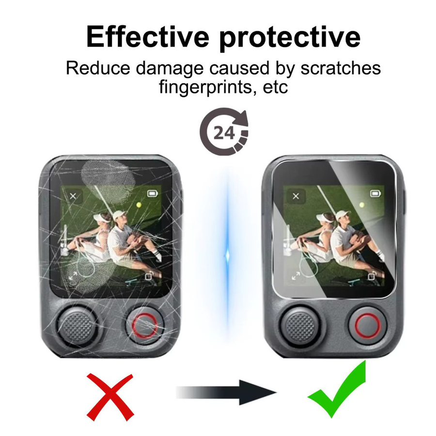 DJI Osmo Mobile 8P FrameTap Fernbedienung Displayschutzfolie aus 9H gehärtetem Glas, transparent - Bild 4