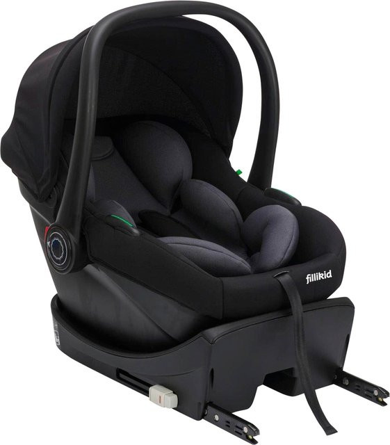 Fillikid Babyschale Neo SL mit Isofix-Basis, Farbe: Schwarz, i-Size nach R129 - Bild 1