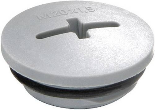 Wiska Verschlussschraube M12 aus Polyamid in Silber-Grau RAL 7001 - Bild 1