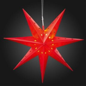 Hellum LED-Outdoor-Stern in Rot mit Ø 60 cm für deine Weihnachtsdekoration - Bild 1