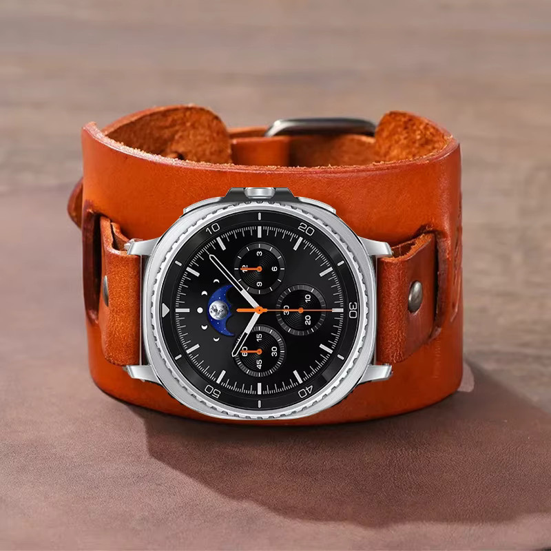 Chumoon Uhrenarmband Leder, Metallschnalle, Unisex - Bild 1