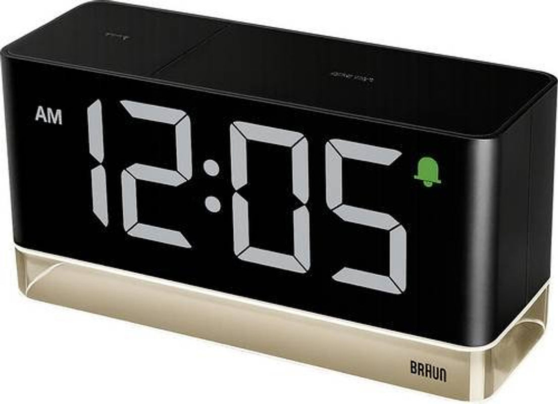 Braun 67128 Digitaler Wecker in Schwarz mit großem Display und Beleuchtung - Bild 1