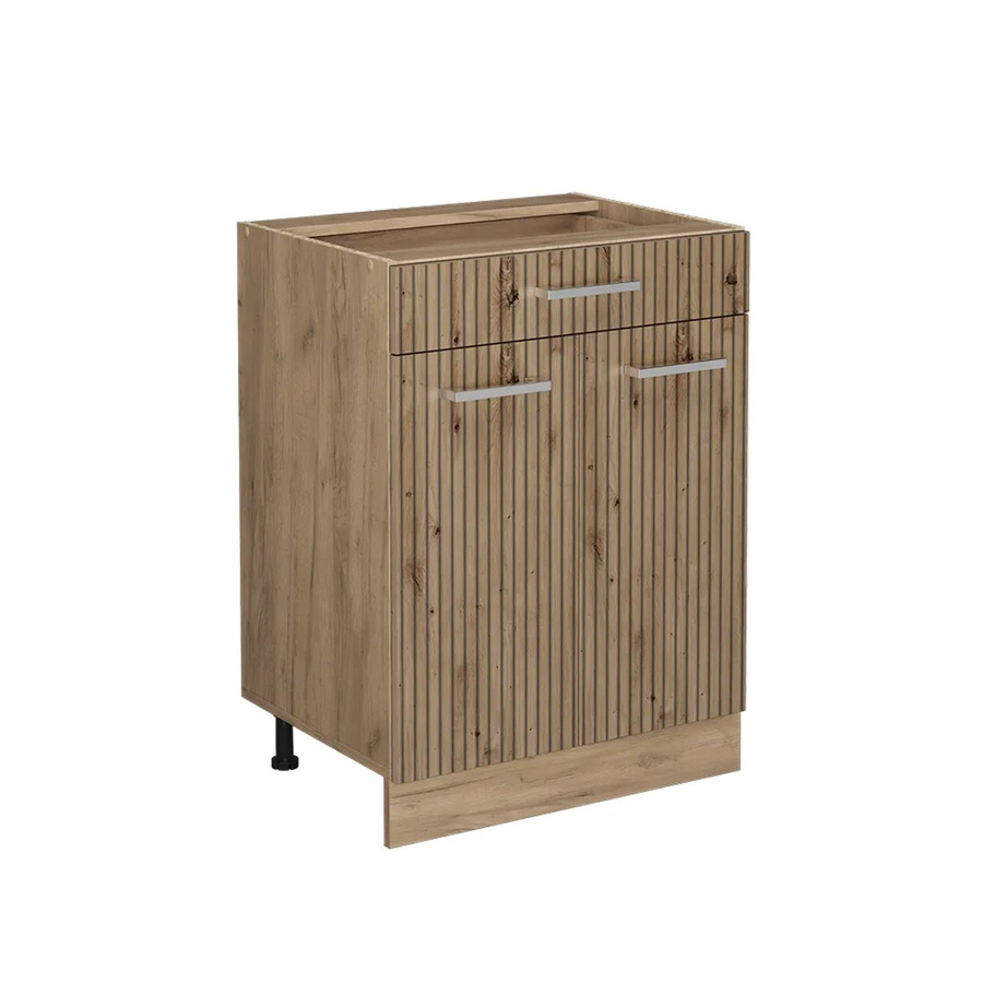 Vicco Küchenunterschrank R-Line Artisan-Eiche in Goldkraft Eiche mit Schubladen und Türen, B/T/H: 60 x 46 x 81,6 cm - Bild 2