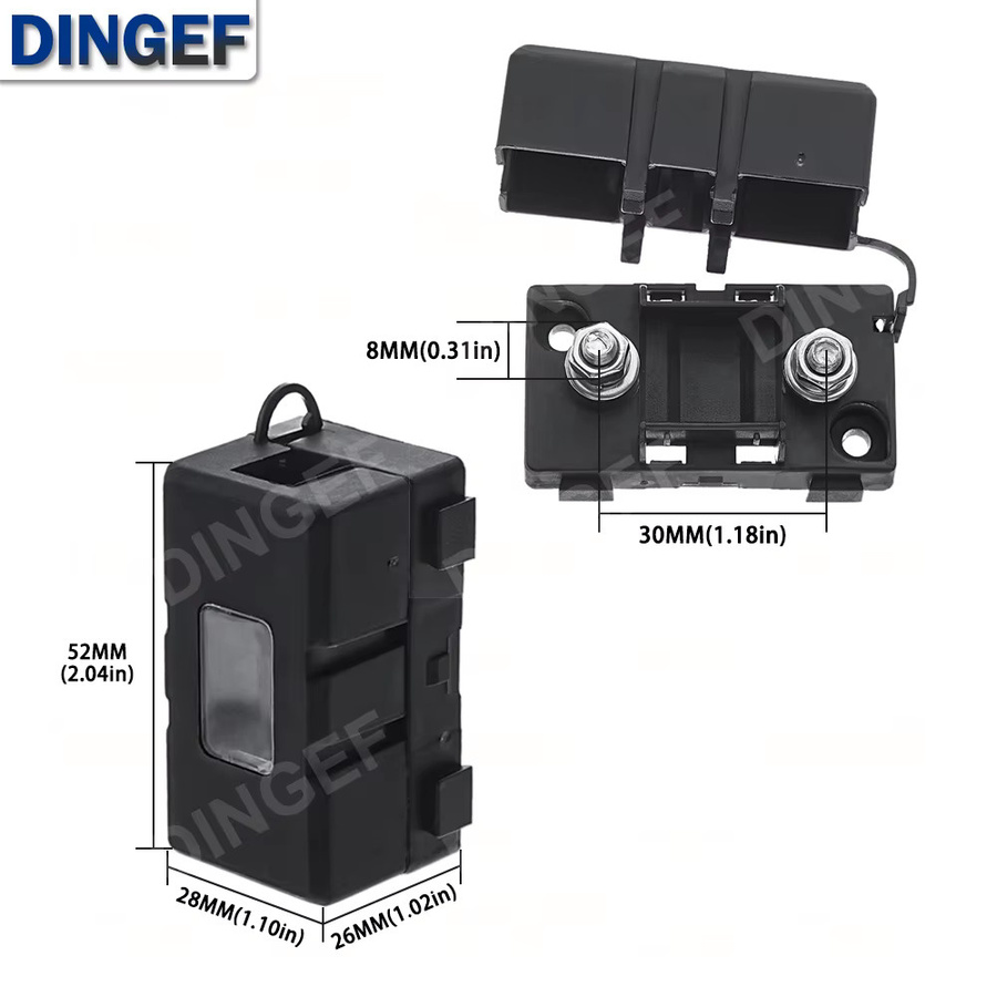 ANS Sicherungs-Set mit Gabelstecker und Sicherheitsplatte ANS-8 für verschiedene Stromstärken - Bild 2
