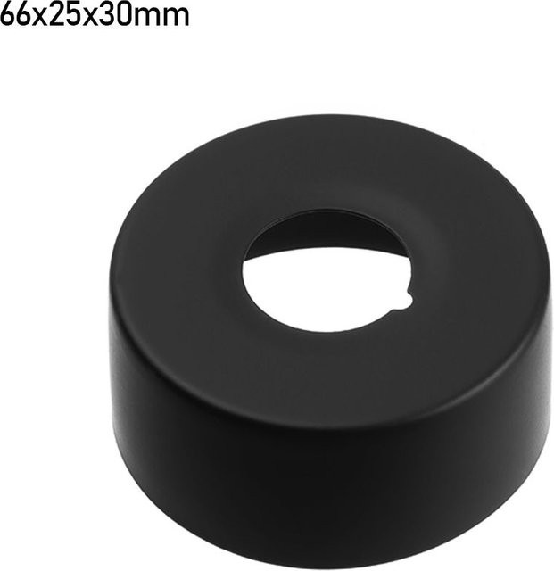 ToppVigo Stahlflanschabdeckung aus Edelstahl in Schwarz, B/T/H: 6,6 x 2,5 x 3,0 cm - Bild 1