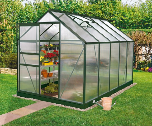 Vitavia Gewächshaus Venus 6200 in Grün mit 4 mm HKP und 6,2 m² Fläche - Bild 1