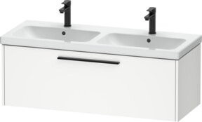 Duravit Waschtischunterschrank D-Code in Weiß mit 1 Auszug, B/T/H: 118,4 x 40 x 46 cm - Bild 1