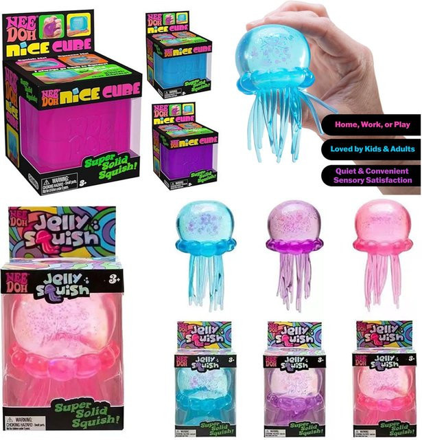 NeeDoh Quallen- & Würfel-Squish-Spielzeug, purple - Bild 1