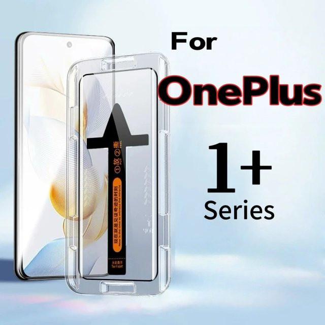 9H gehärtetes Glas Displayschutzfolie für OnePlus 13 12 11 10 9 8 T R Ace 3 Pro transparente Vollabdeckung mit Installationskit - Bild 1