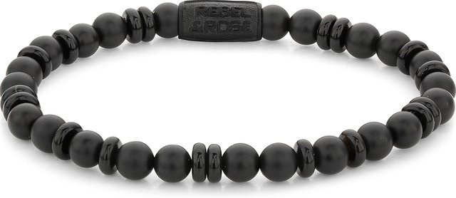 Rebel & Rose Armband, Edelstahl, Schwarz, Damen - Bild 1