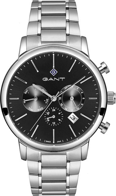 Gant Herrenuhr Cleveland, Quarz, Edelstahl, 44 mm, Schwarz, 5 ATM - Bild 1