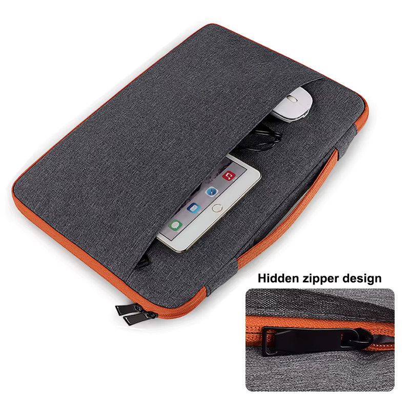 KOJESHUN Laptop-Hülle stoßfeste Notebook-Tasche für MacBook, HP und Dell in Schwarz und Grau - Bild 5