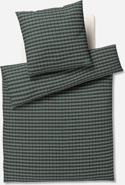 Bettwäsche JOOP! MESH aus Baumwolle und Viskose in Green mit Reißverschluss - Bild 1