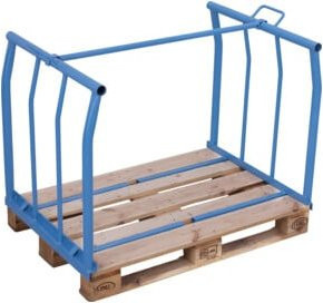 VARIOfit Palettenaufsatz Typ 66 aus Stahl, Farbe Blau, B/T/H: 120 x 100 x 100 cm - Bild 1