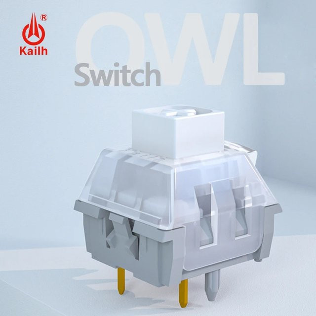 Kailh Box Eule mechanische Tastaturschalter V2 in Weiß, taktile Clicky-Schalter, wasser- und staubdicht, 5-Pin, kompatibel mit Cherry MX RGB SMD - Bild 1