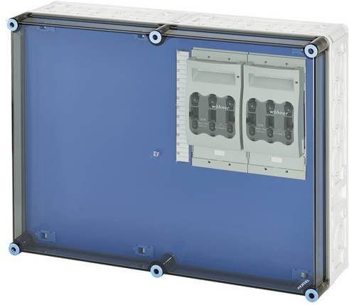 Hensel NH-Sicherungshalter 20001433, 3-polig, Sicherungsgröße 0, 125 A, 800 V, blau - Bild 1