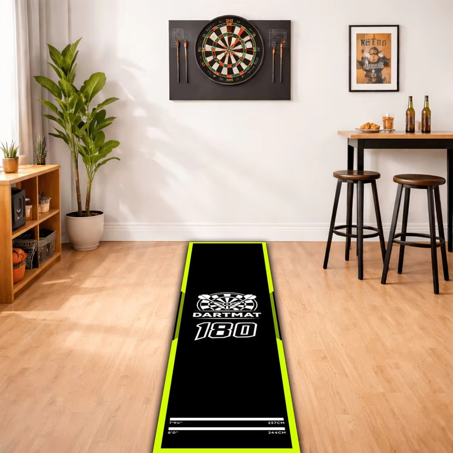 VIKAMA Dart-Trainingsmatte mit Wurflinie, Schwarz - Bild 5