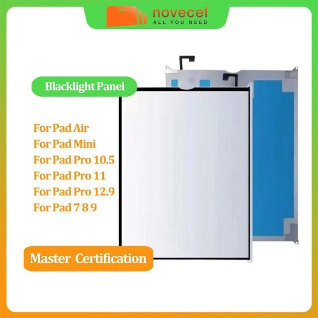 Novecel LCD-Bildschirm-Display-Hintergrundbeleuchtungspanel für iPad Modelle 6 7 8 9 Air 4 5 6 Pro 9.7 10.5 11 12.9 Mini 2 3 4 5 zur Reparatur - Bild 1