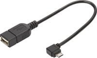 Digitus USB 2.0 Adapter Micro-B auf USB-A in Schwarz AK-300313-002-S - Bild 1