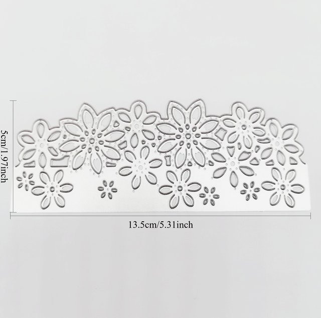Lisegues Metall-Stanzformen Umschlag aus Kohlenstoffstahl in Silber/Grau für Scrapbooking und Kartenherstellung - Bild 1