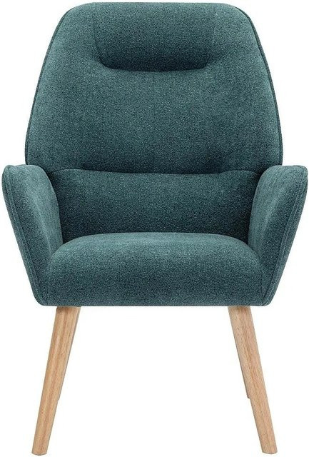 Osimo Sessel mit gerader Rückenlehne in Blaugrün aus Stoff, B/T/H: 62 x 62 x 62 cm - Bild 1