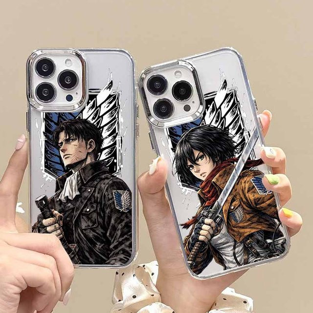 Attack on Titan Dark Anime Silikon-Handyhülle für Xiaomi Mi 15 14 12 11 POCO F6 F5 X7 X6 X5 X4 X3 M6 M5S Pro Plus Transparent - Bild 1