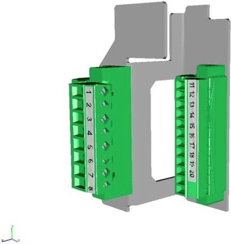 ABB 1SEP408515R0001 XR2/3 Multistecker 8-polig für Stromwandler mit Schraubbefestigung, Grün - Bild 1