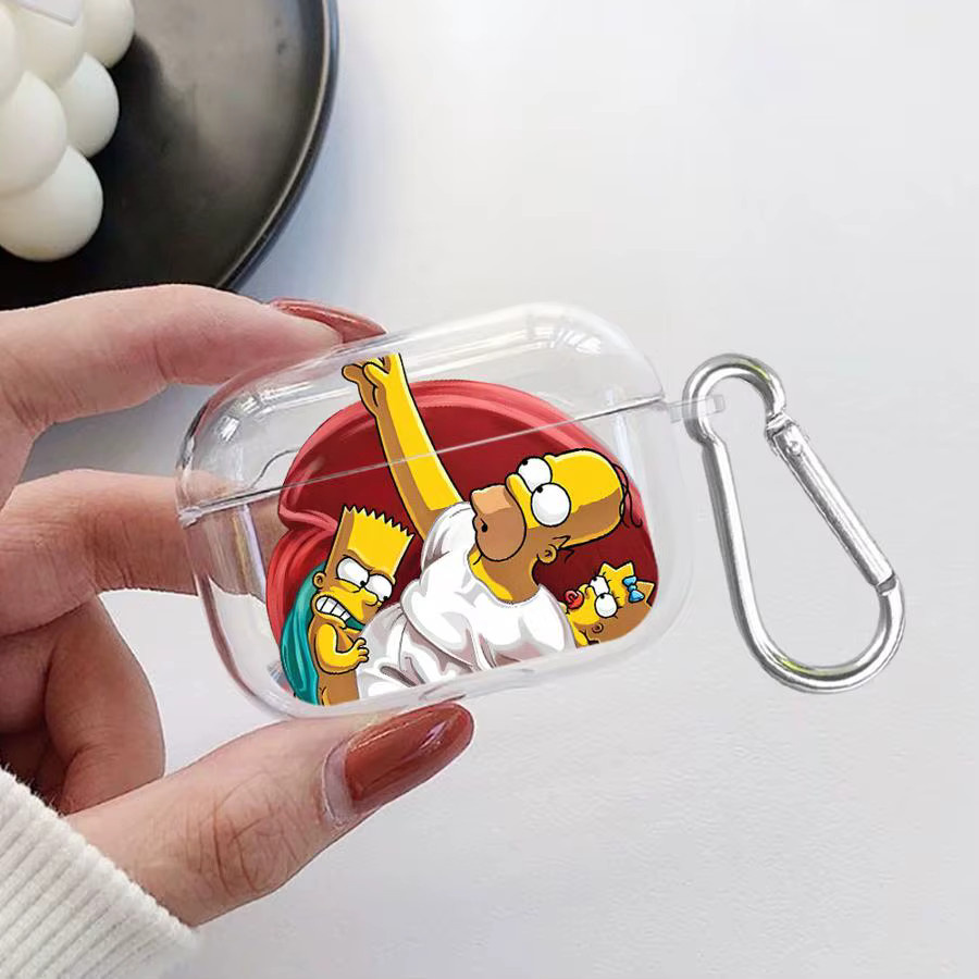The Simpsons Kopfhörer-Schutzhülle für AirPods Pro, transparent - Bild 2