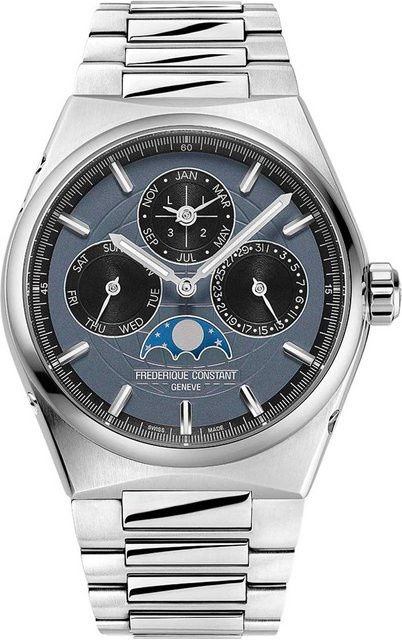Frederique Constant Armbanduhr Automatik, Edelstahl, Blau, 41 mm, Herren - Bild 1
