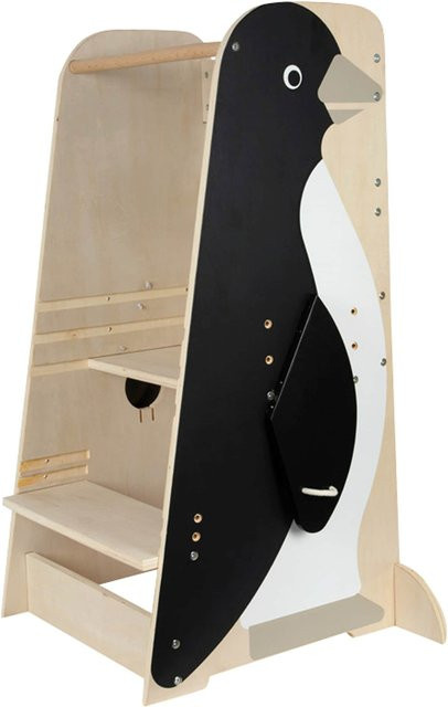 Small Foot Lernturm Pinguin aus Holz in Multicolour - Bild 1
