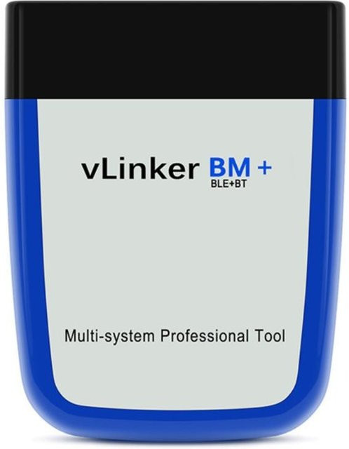 Vgate Vlinker BM OBD2 V2.2 Bluetooth Dual Mode 4.0 Diagnostischer Automobil-Fehlerdetektor in Blau - Bild 1
